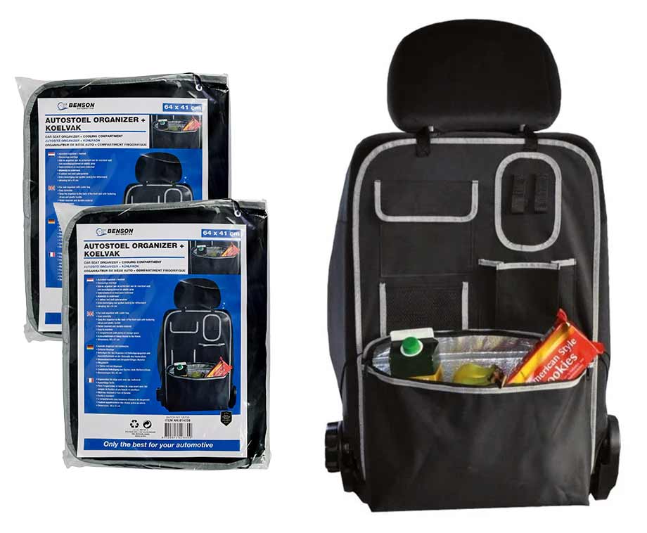 1+1 GRATIS | Autostoel Organizer Met Koelvak afbeelding