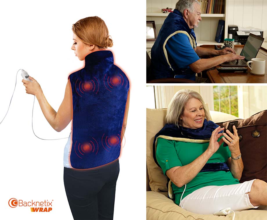 Backnetix Wrap Warmte Massagedeken Aanbieding ⏰ | VoordeelVa