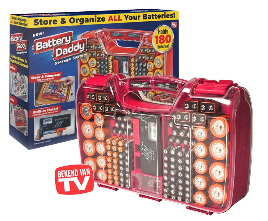 Battery Daddy Batterijbox Voor 180 Batterijen! VoordeelVanger.nl