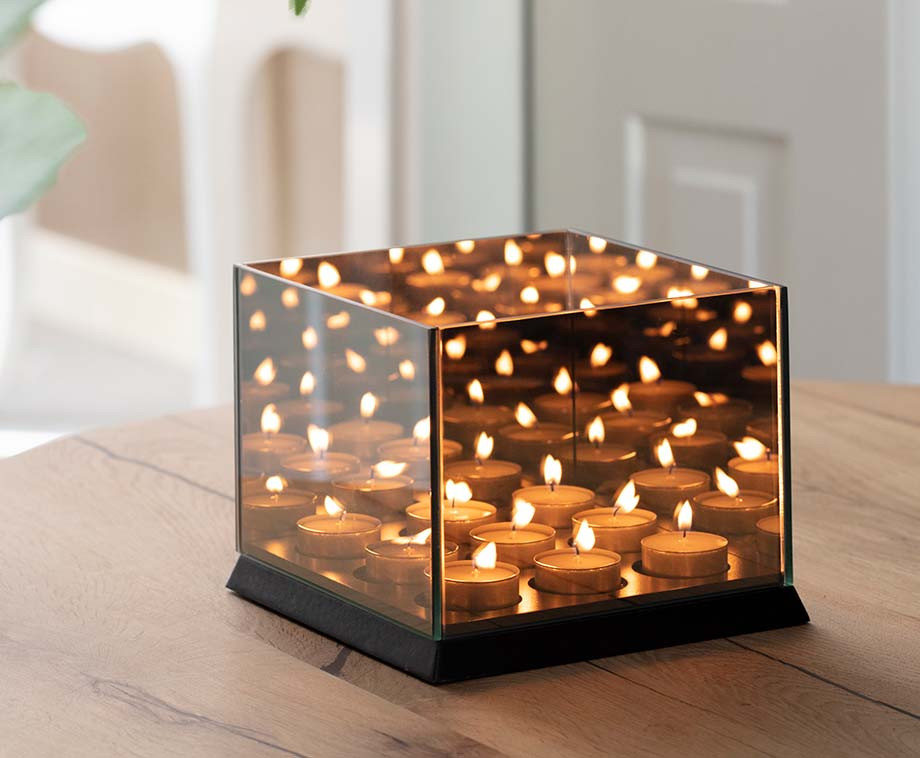 Candle Light Mirror Glass Met Oneindig Spiegel Effect