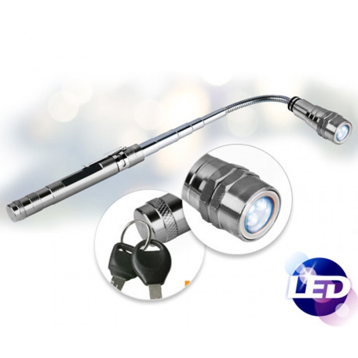 Telescopische LED Zaklamp 55 cm Aluminium