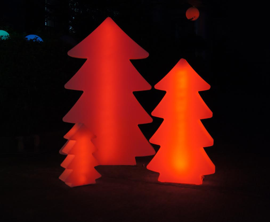 Lichtgevende kerstmuts, Kerstboom hoed met 30 LED-verlichting - 3