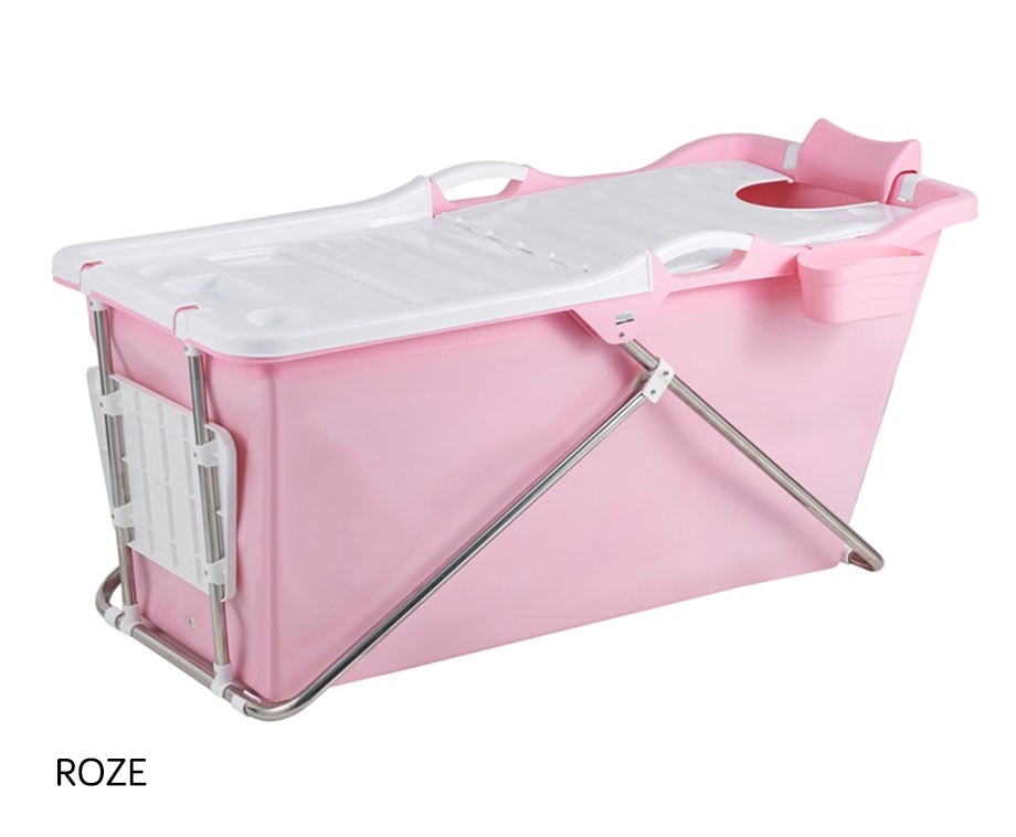 TRMLBE Opvouwbaar Bad Volwassenen 118 x 62 x 52 cm Draagbaar Mobiel Bad