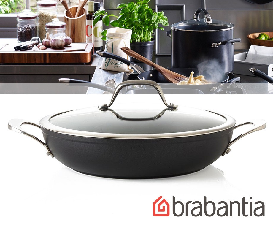 Brabantia Tritanium Alux Wok/Paella Pan 28CM Koken Als Een Pro