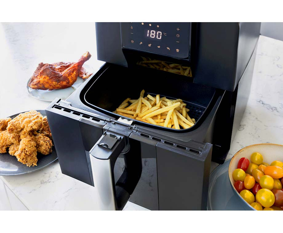 Midea Heteluchtfriteuse, 8 in 1, frituren, braden, bakken, opwarmen, dehydreren