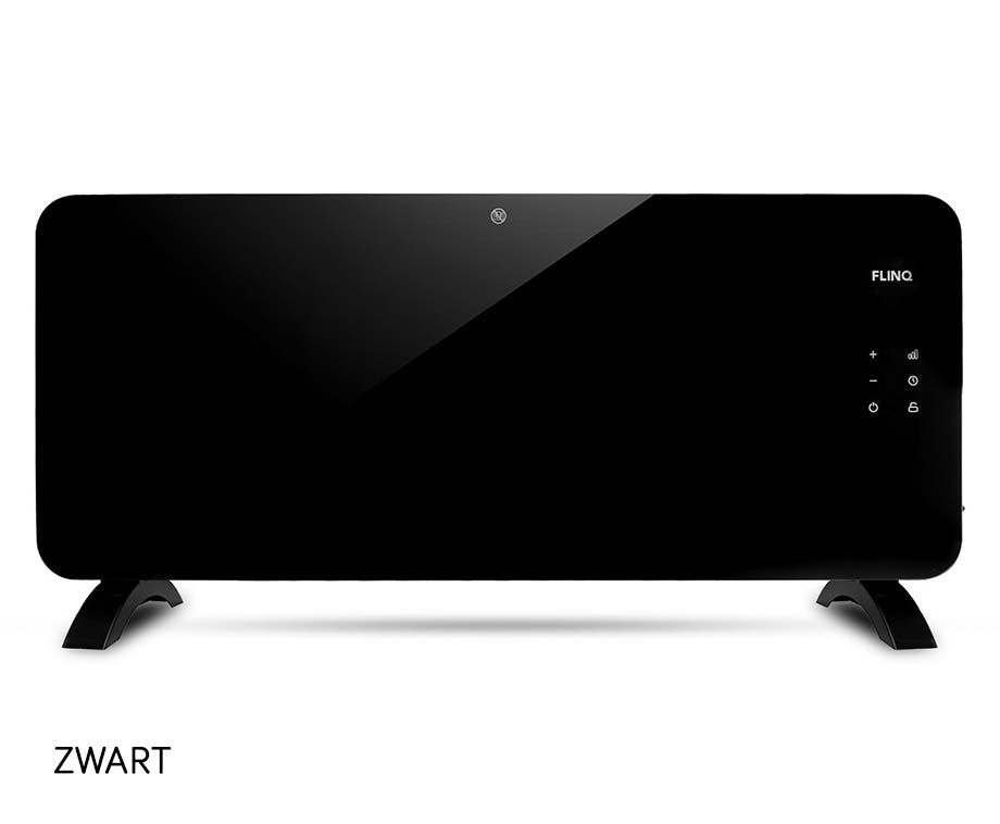 FlinQ Smart Panel Heater - Zwart | VoordeelVanger.nl - Dagelijks  topaanbiedingen!