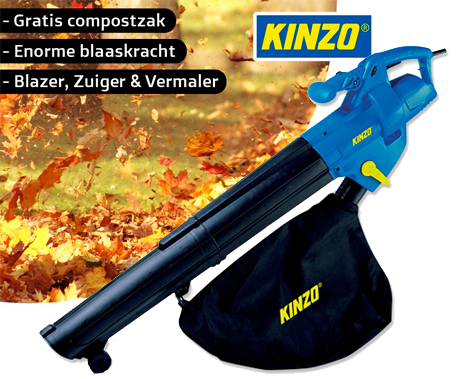 kleurstof gek Commotie Kinzo Bladblazer 2500 Watt - Uw Tuin Blijft Netjes En Verzorgd |  VoordeelVanger.nl - Dagelijks topaanbiedingen!