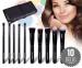 10-Delige Make-Up Kwasten Set - In Luxe Opbergetui!