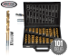 101-Delige Borenset van Hofftech Germany-Borenset Titanium metaal/kunststof