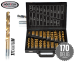 170-Delige Titanium HSS Borenset - Opgeborgen In Handige Koffer!