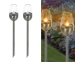 2-Pack LED Solar Tuinlampen - Met Flikkerend Vlameffect!