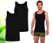 2-Pack Bamboo Hemden-Zwart-Heren - XXL