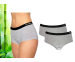 2-Pack Dames Bamboe Hipsters-Grijs-M