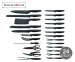24-Delige Royalty Line Messenset - Complete Set Vlijmscherpe Messen!