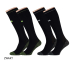 2-Pack Compressiesokken-Zwart-39-42