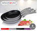 3-Delige Royalty Line Pannenset - Met Oersterke Marmeren Coating!