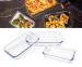 3-Delige Set Glazen Ovenschalen Vaatwasserbestendig - Van 1 Tot 2,2 Liter!