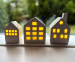 3-Delige Set Huisjes Porselein - Met LED Lampjes!