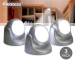 Set Van 3 Draadloze Quintezz LED-spots Met Bewegingssensor!
