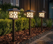 3-PACK Solar Licht Spike Met Sierbehuizing - Automatische Sfeerverlichting Op Zonne-Energie!