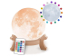 Oplaadbare Full Moon 3D Maan Lamp - Dimbaar Met 16 Kleuren!