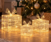 Verlichte Kerstcadeaus Set van 3 met 90 LED