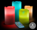 LED Waskaarsen 4 stuks RGB + Afstandsbediening!