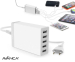 Avanca 5-Poorts USB Oplaadstation - Met GRATIS 3-in-1 Oplaadkabel!