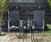 2-PACK Tuinstoelen Opvouwbaar Grijs - Comfortabel Zitten In Tuin En Op Balkon!
