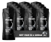 12x 400ML AXE Shower Gel Black - Voor Lichaam, Gezicht En Haar!