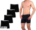 4-Pack Long Fit Bamboe Boxers-Zwart-XL