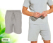 Bamboe Loungebroek Kort-Grijs-L