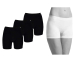 3-Pack Bamboo Essentials Seamless Dames Ondergoed-Shorts Zwart-XL