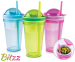 Set Van 3 Bitzz Drink & Snack Bekers - De Alles in Eén Oplossing Voor Onderweg!