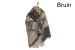 Sjaal Van Luxe Pashmina & Wol-Bruin