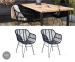 2-Pack Buiten- En Binnenstoelen Rhodos - Comfort En Elegantie!