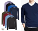 Cappuccino V-Hals Pullover - Verkrijgbaar In 8 Kleuren!