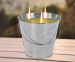 XL Citronella Kaars In Metalen Emmer - Geeft Sfeer En Houdt Muggen Op Afstand!