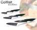 3-delige Coffret Excellence Keramische Messenset Met Zwarte Hoogglans Afwerking!