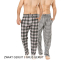 2-Pack Pierre Calvini Loungewear Pyjamabroeken -Zwart geruit / grijs geruit-XL