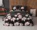 Sleeptime Dekbedovertrek - Dark Flower Zwart - 240 x 200/220 | lits-jumeaux