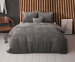 Sleeptime Dekbedovertrek - Live Today Antraciet - 200 x 200/220 | 2-persoons