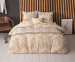 Sleeptime Dekbedovertrek - Visgraat Zand - 200 x 200/220 | 2-persoons