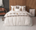 Sleeptime Dekbedovertrek - Feathers 3 Grijs - 140 x 200/220 | 1-persoons