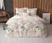 Sleeptime Dekbedovertrek - Lovely Flower Beige - 200 x 200/220 | 2-persoons
