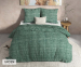 Dreamhouse Warme Flanellen Dekbedovertrek-Groen-200 x 200/220 | 2-persoons