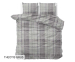 Dreamhouse Flanellen Dekbedovertrek-Theotis grijs-200 x 200/220 | 2-persoons