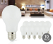 10-Pack E27 360° LED Lampen - Geeft Sfeervol Warm Wit Licht!