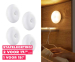 4-Pack Flinq Motion LED Lampen - Oplaadbaar Dus Makkelijk Te Installeren!