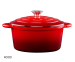 Gietijzer Braadpan-24 cm-Rood